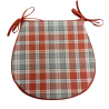 Highland Check Herfst D-vormige Stoelkussens| Tartan D-vormige Stoelkussens