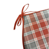 Highland Check Herbst D-förmige Sitzkissen| Tartan D-förmige Sitzkissen