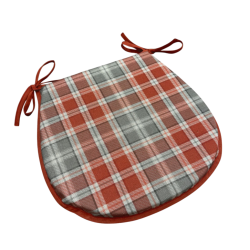 Cuscini per sedie a forma di D Highland Check Autunno| Cuscini per sedie a forma di D Tartan