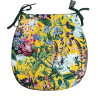 D Shaped Velvet Coussins de Siège d'Été | D Shaped Coussins de Siège en Velours Floral