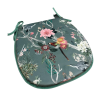 D-förmige Samt-Chinoiserie-Sitzkissen | D-förmige luxuriöse Samt-Sitzkissen