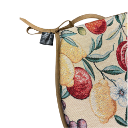 Cuscini per Sedie a Forma di D con Motivo Frutta Naturale | Cuscini per Sedie a Forma di D con Motivo Frutta Classica