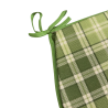 Highland Check Grün D-förmige Sitzkissen | Tartan D-förmige Sitzkissen