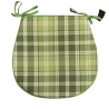 Highland Check Grün D-förmige Sitzkissen | Tartan D-förmige Sitzkissen