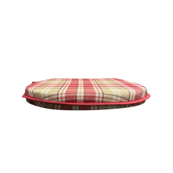 Highland Check Red D-vormige Stoelkussens| Rode Tartan D-vormige Stoelkussens |