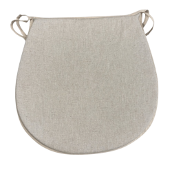 Plain Linen D-förmige Sitzpolster | Klassische D-förmige Sitzpolster in schlichtem Beige