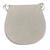 Plain Linen D-förmige Sitzpolster | Klassische D-förmige Sitzpolster in schlichtem Beige