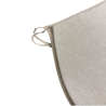 Plain Linen D-förmige Sitzpolster | Klassische D-förmige Sitzpolster in schlichtem Beige