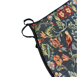 William Denim Tapestry D-vormige Zitkussens | D-vormige Blauwe Zitkussens