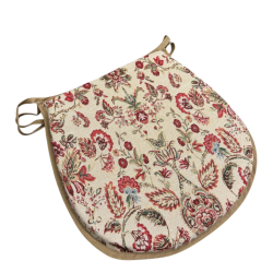 Morris Tapestry D Shaped Seat Pads| Classici cuscini per sedie arazzo a forma di D