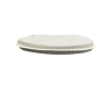 Coussin de siège en forme de D à rayures blanches | Coussin de siège en forme de D à rayures extra épaisses