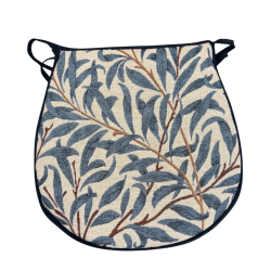 D-vormig zitkussen Willow Bough Azure | D-vormige tapisserie zitkussens |