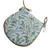 Cuscino per sedile a forma di D Willow Bough Seaspray | Cuscino per sedile blu verde a forma di D