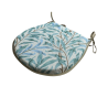 Coussin de siège en forme de D Willow Bough Seaspray | Coussin de siège bleu vert en forme de D