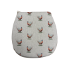 Coussins de siège réversibles 'D' Petits Faisans | Ensemble de 2, 4, 6 ou 8 coussins de chaise