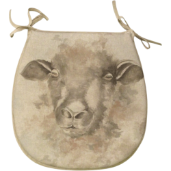 Cuscini per sedie a forma di 'D' reversibili in lana | Set di 2, 4, 6 o 8 cuscini per sedie