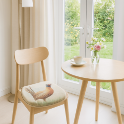 Fazant Omkeerbare 'D' Vorm Stoelkussens | Set van 2, 4, 6 of 8 Stoelkussens