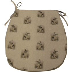 Bunny Rabbit Omkeerbaar 'D' Vorm Stoelkussen | Set van 2,4,6,8 Stoelkussens