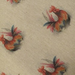 Coussin de siège réversible en forme de 'D' avec motif de coq | Ensemble de coussins de chaise double face