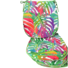 Cuscino a Forma di D Foglie Tropicali | Cuscini Moderni Multicolori |