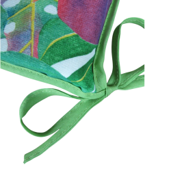 Cuscino a Forma di D Foglie Tropicali | Cuscini Moderni Multicolori |
