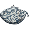 D Shaped Seat Pad Willow Bough Ebony | D Shaped Patterned Seat Pads |