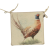 Cuscini per sedie quadrati reversibili con fagiani | Set di 2, 4, 6 o 8 cuscini per sedie