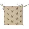 Cuscini per sedie quadrati reversibili con fagiani | Set di 2, 4, 6 o 8 cuscini per sedie