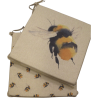Coussins de siège carrés réversibles Queen Bee | Ensemble de 2, 4, 6 ou 8 coussins de chaise