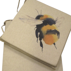 Cuscini per sedie quadrati reversibili Queen Bee | Set di 2, 4, 6 o 8 cuscini per sedie