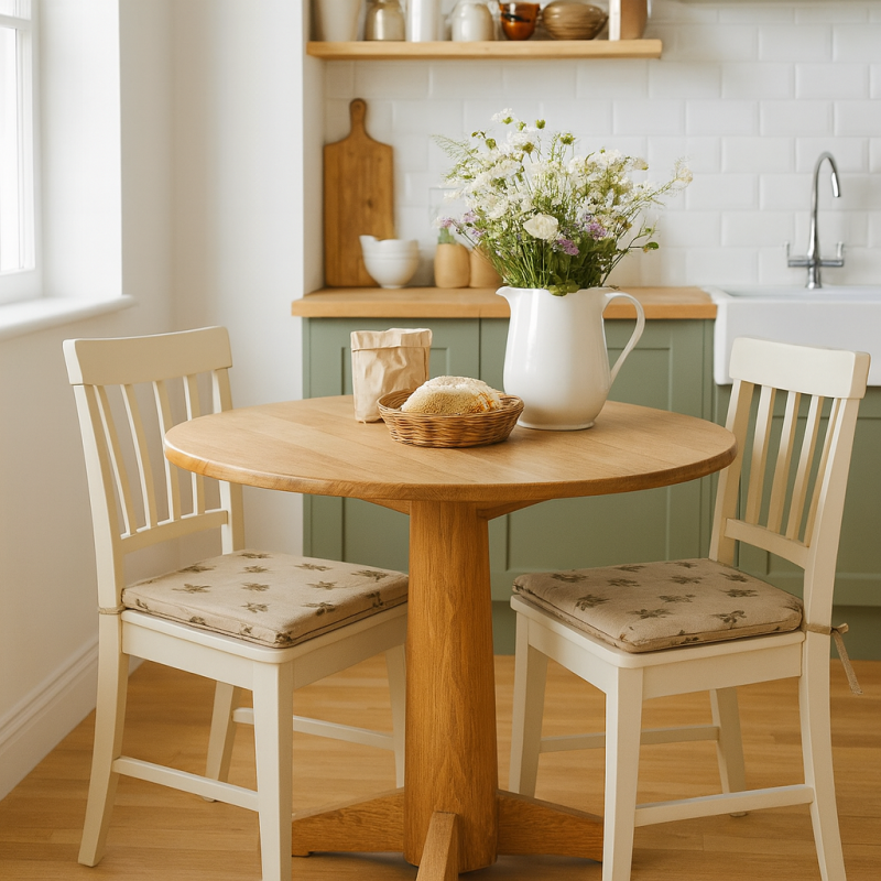 Coussins de siège carrés réversibles Petit Lapin | Ensemble de 2, 4, 6 ou 8 coussins de chaise