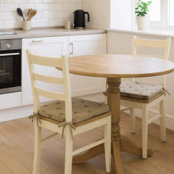 Coussins de Chaise Réversibles Carrés Petites Vaches | Ensemble de 2, 4, 6 ou 8 Coussins de Chaise