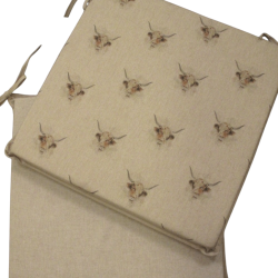 Cuscini per Sedie Quadrati Reversibili con Piccole Mucche | Set di 2, 4, 6 o 8 Cuscini per Sedie