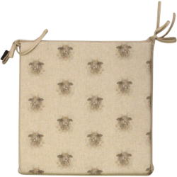 Cuscino per Sedia Quadrato Reversibile in Lana | Set di 2, 4, 6 o 8 Cuscini per Sedia Country