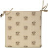 Cuscino per Sedia Quadrato Reversibile in Lana | Set di 2, 4, 6 o 8 Cuscini per Sedia Country