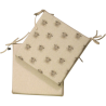 Coussins de siège carrés réversibles en laine | Ensemble de 2, 4, 6 ou 8 coussins de chaise