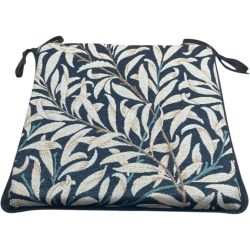 Vierkante Zitkussen Wilgenloof Ebony Tapestry| William Morris Zitkussens