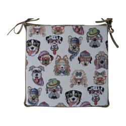 Tapestry Hond Vierkante Stoelkussens| Dierenprint Tapestry Vierkante Stoelkussens