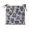 Tapisserie Hund Quadratische Sitzkissen| Tiermuster Tapisserie Quadratische Sitzkissen