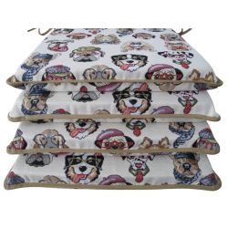 Tapestry Hond Vierkante Stoelkussens| Dierenprint Tapestry Vierkante Stoelkussens