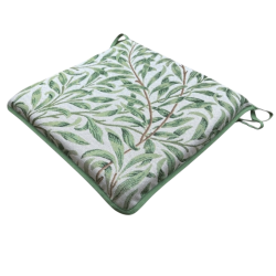 Coussin de Siège Carré Willow Bough Sage Tapisserie | Coussins de Siège William Morris
