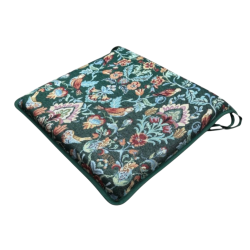 Coussins de siège carrés William Vert Tapisserie | Coussins de chaise carrés verts |