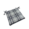 Highland Check Denim Vierkante Stoelkussens | Geometrische Vierkante Stoelkussens