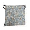 Vierkante Stoelkussen Slangenkop Denim | William Morris Vierkante Stoelkussens