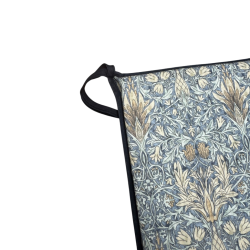 Vierkante Stoelkussen Slangenkop Denim | William Morris Vierkante Stoelkussens