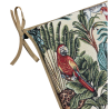Coussins de Siège Carrés Tapisserie Naturelle de la Forêt Tropicale | Coussins de Chaise en Forme Carrée