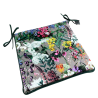 Vierkante Fluwelen Stoelkussens met Bloemenmotief | Vierkante Zitkussens met Bloemenmotief