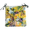 Square Velvet Midsummer Chair Pads | Floral Velvet Square Seat Pads