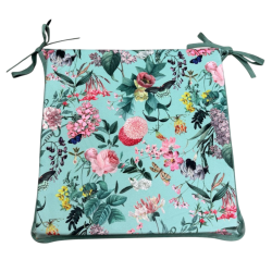Quadratische Samtkissen der Ruhe | Florale Samt-Sitzkissen in quadratischer Form