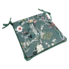 Vierkante Fluwelen Chinoiserie Stoelkussens | Patroon Fluwelen Vierkante Stoelkussens